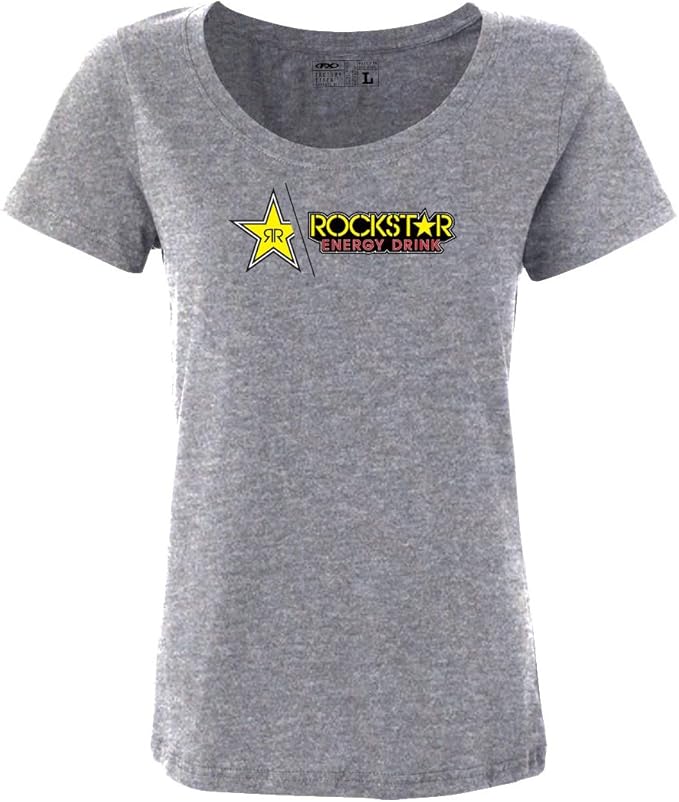 factory effex 'rockstar' 分体式女式 t 恤(麻灰色